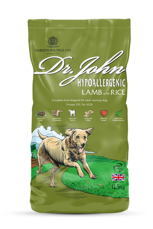 Dr John Hypoallergenic lamb with rice and vegetables 12.5kg - Buy 2 Bags Save 5%
