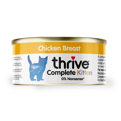Thrive Kitten Can - 100% Complete Chicken 75g x 12