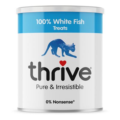 Thrive Freeze-Dried Cat Treats - 100% White Fish Tubes 15g