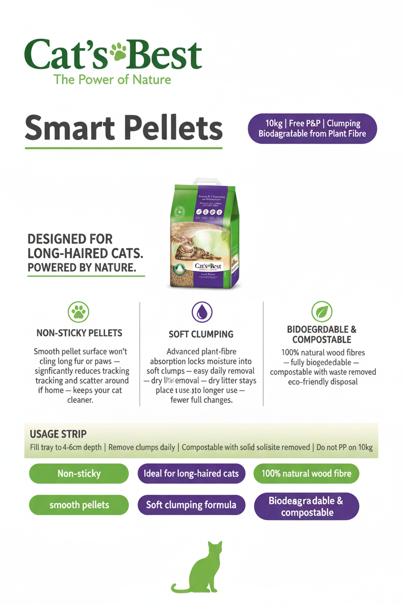 Cat's Best Smart Pellets Infographic