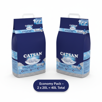 Catsan Hygiene 2 x 20L Economy Pack