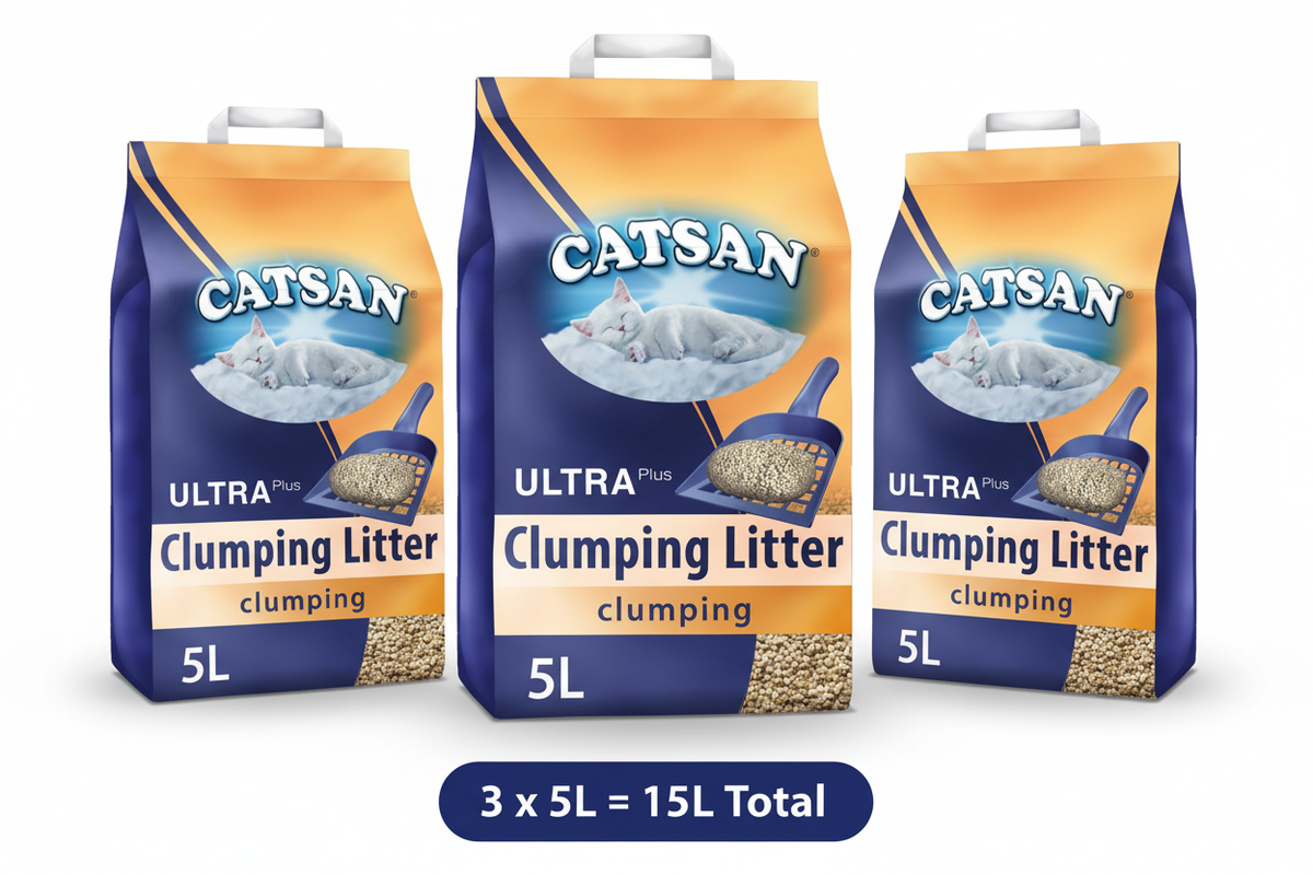 Catsan Ultra Plus 3 x 5L