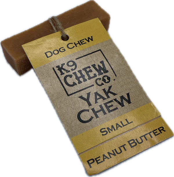 K9 Chew Co. Yak Cheese Chew PEANUT BUTTER Small - Case of 5