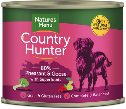 Country Hunter Dog Food Pheasant and Goose with Superfoods 6 x 600g