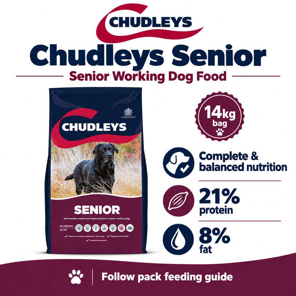 Chudleys Senior 14kg infographic