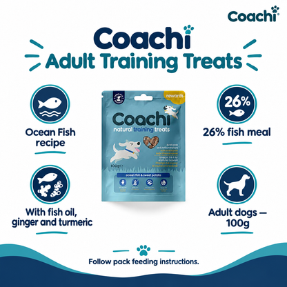 Coachi Adult Training Treats Ocean Fish infographic