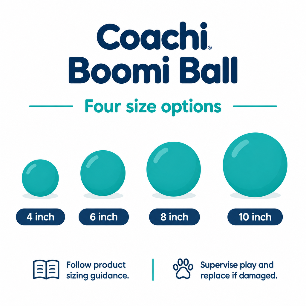Coachi Boomi Ball size guide