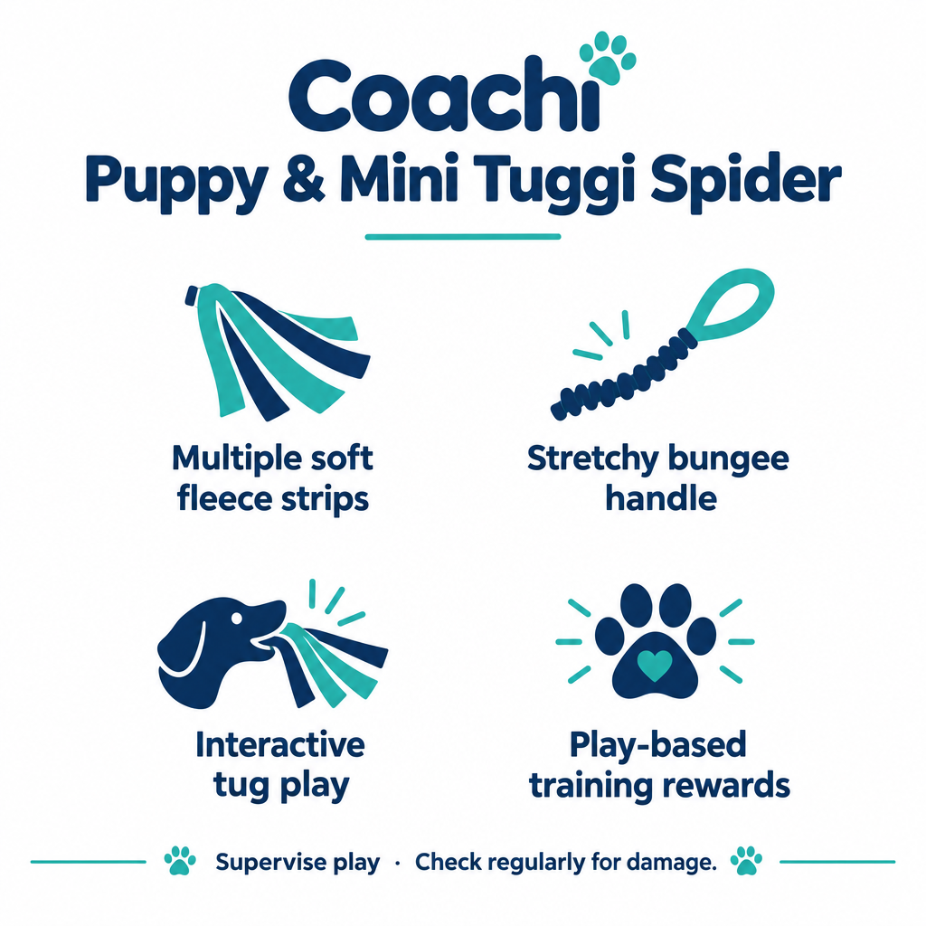 Coachi Puppy & Mini Tuggi Spider infographic