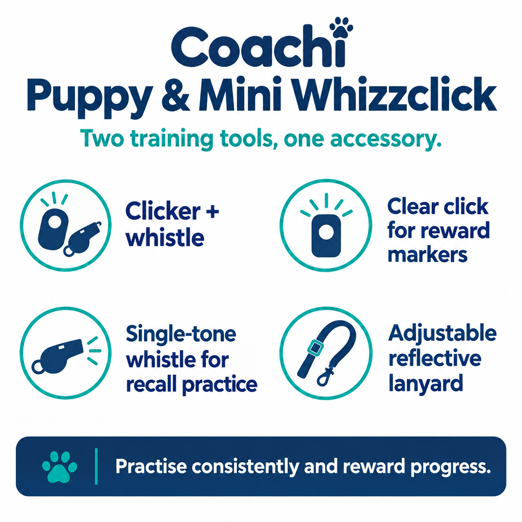 Coachi Puppy & Mini Whizzclick infographic