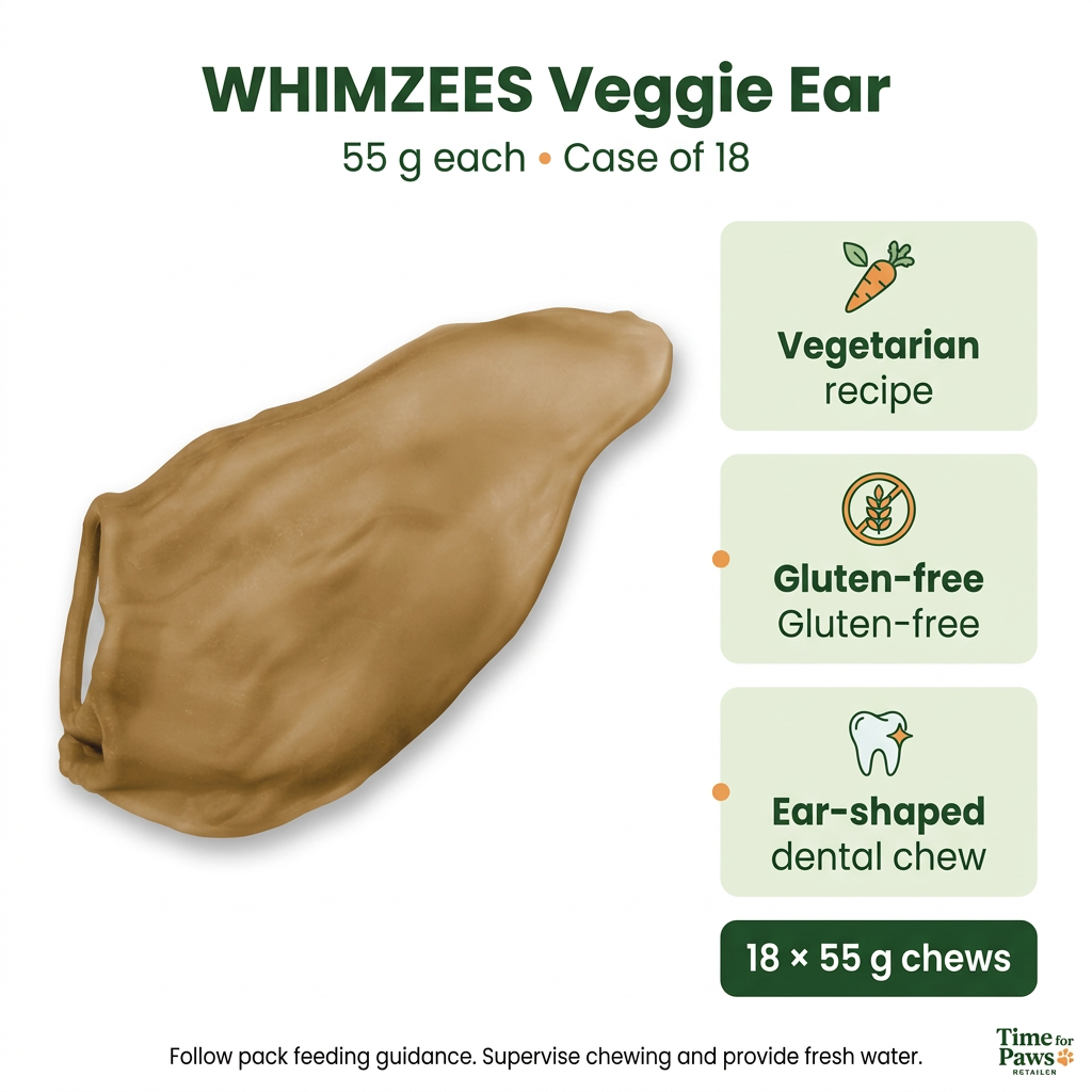 Corrected Whimzees Veggie Ear infographic