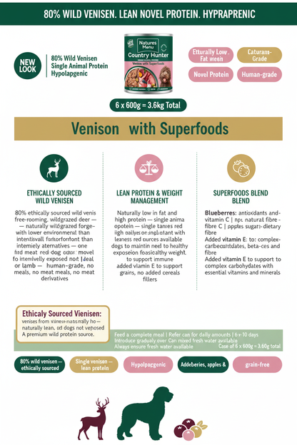 Country Hunter Wild Venison Infographic