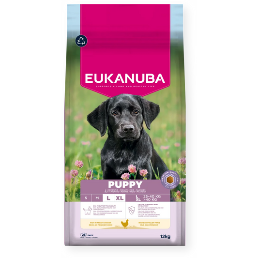 Eukanuba Puppy Large Breed Chicken 12kg - Buy 2 Bags Save 5%