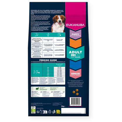 Eukanuba Adult Small & Medium Lamb & Rice 12kg - Buy 2 Bags Save 5%