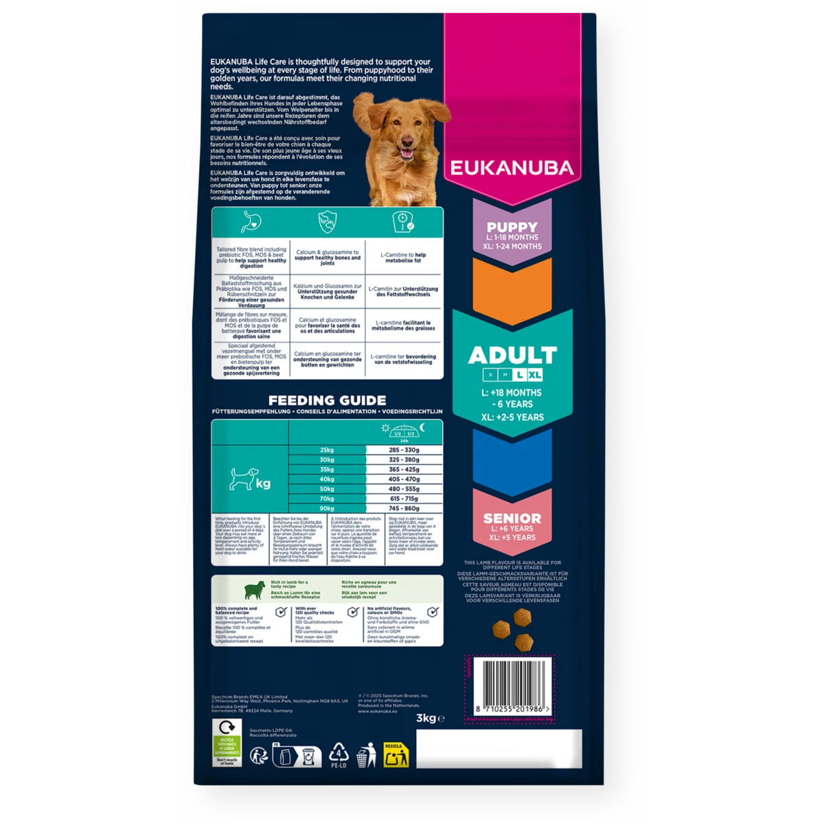 Eukanuba Adult Large Breed Lamb & Rice 12kg - Buy 2 Bags Save 5%