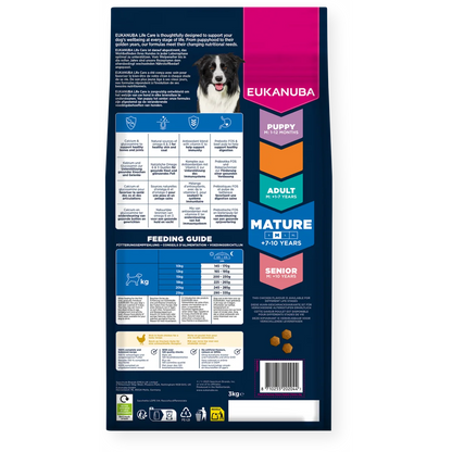 Eukanuba Mature Medium Breed Fresh Chicken 12kg - Buy 2 Bags Save 5%