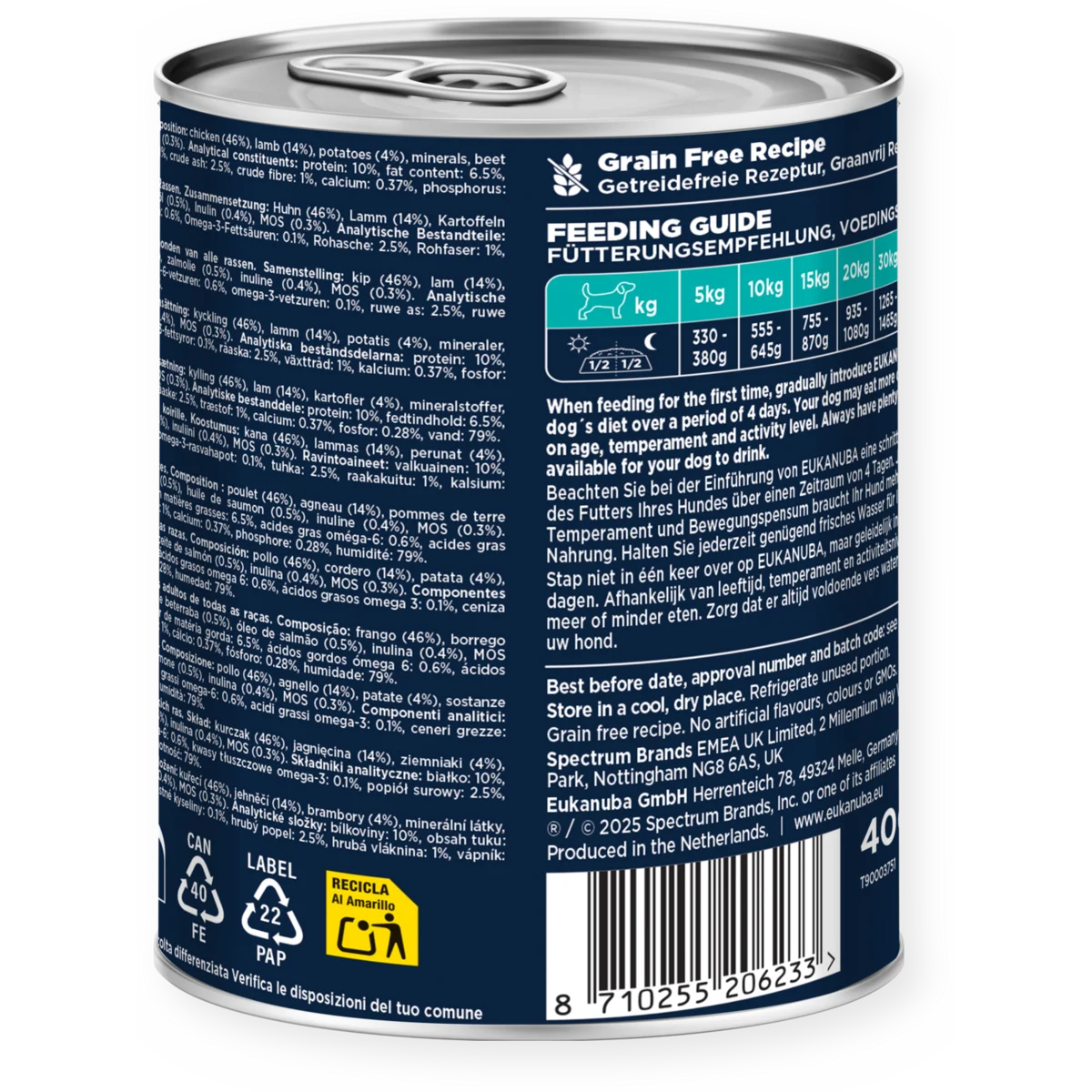 Eukanuba Puppy Cans Turkey & Carrot 6 x 400g