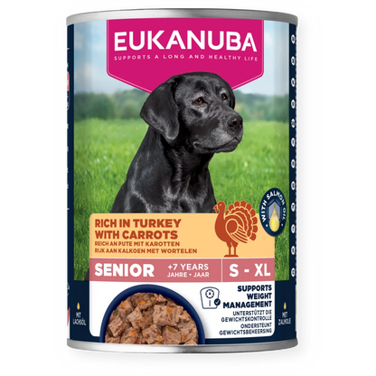 Eukanuba Senior Dog Cans Turkey & Carrot 6 x 400g