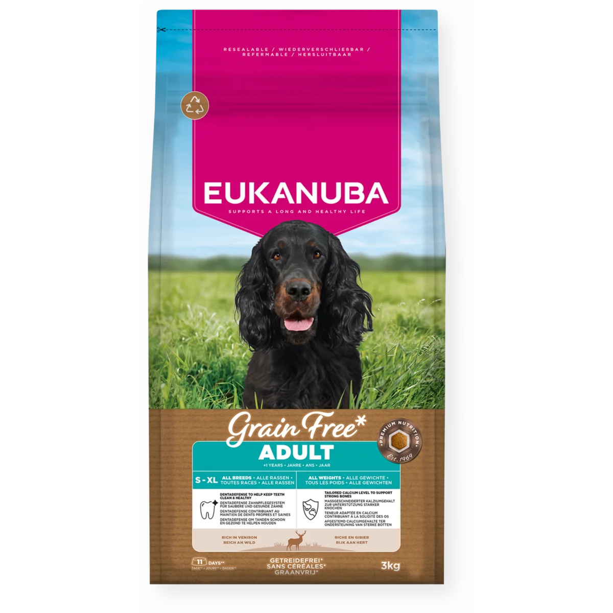 Eukanuba Adult Grain-Free Venison 12kg - Buy 2 Bags Save 5%