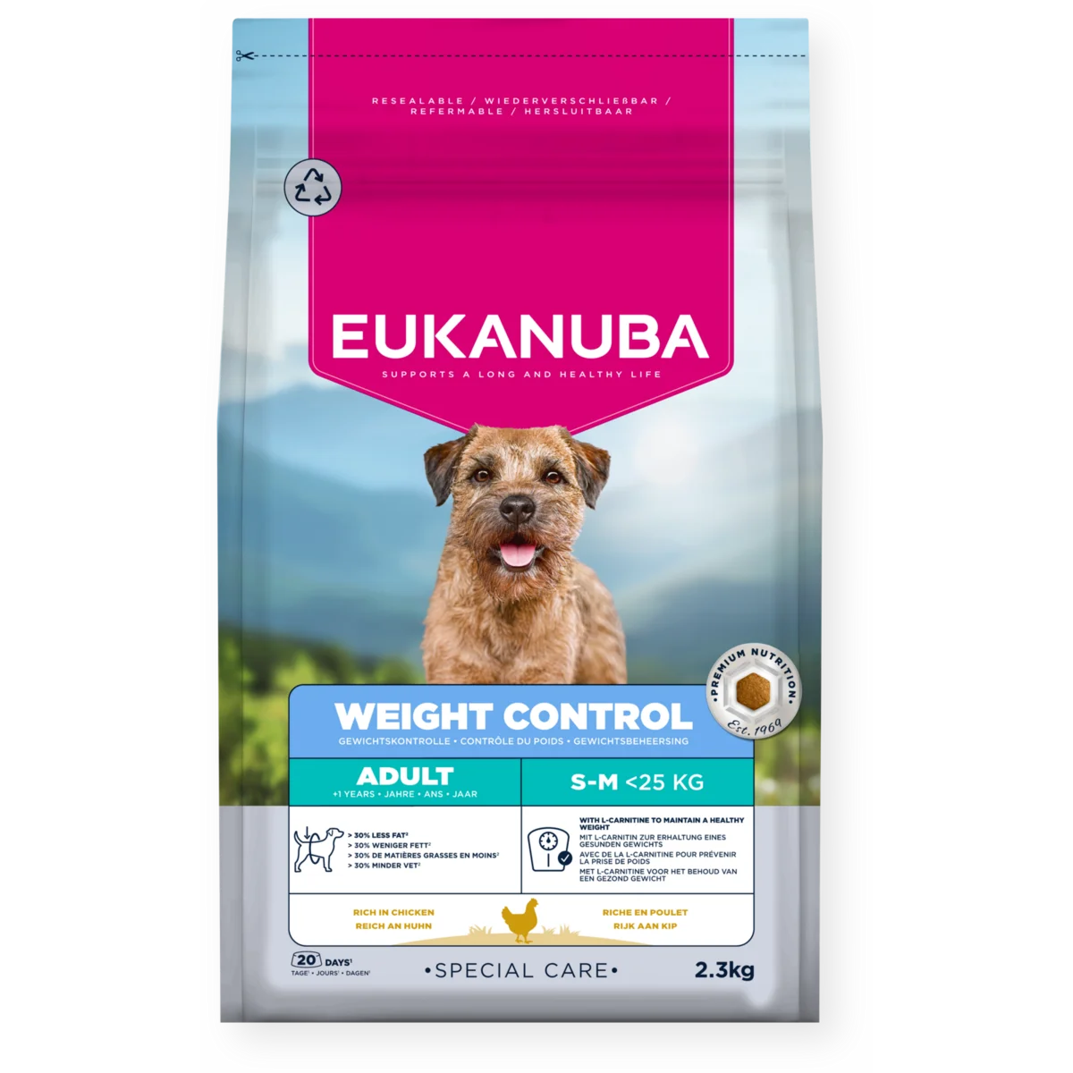 Eukanuba Daily Care Weight Control Adult Small/Medium Breed 12kg