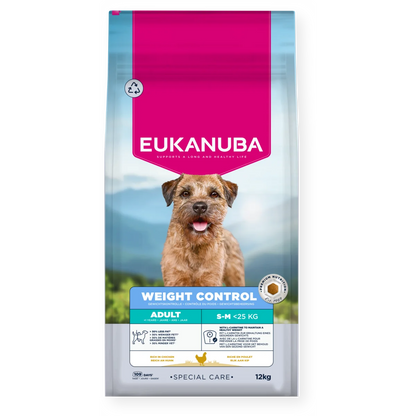 Eukanuba Daily Care Weight Control Adult Small/Medium Breed 12kg 