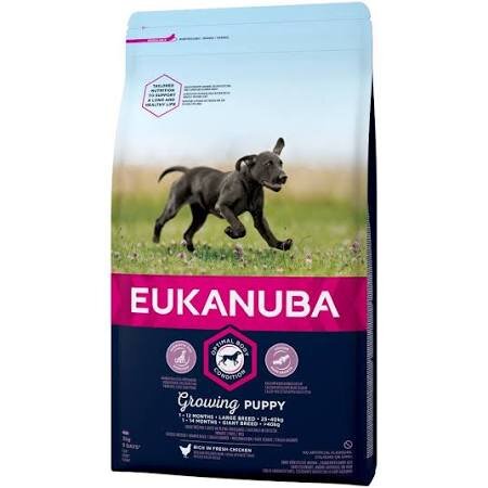 Eukanuba Growing Puppy Large Breed Chicken 12kg - Buy 2 Bags Save 5%