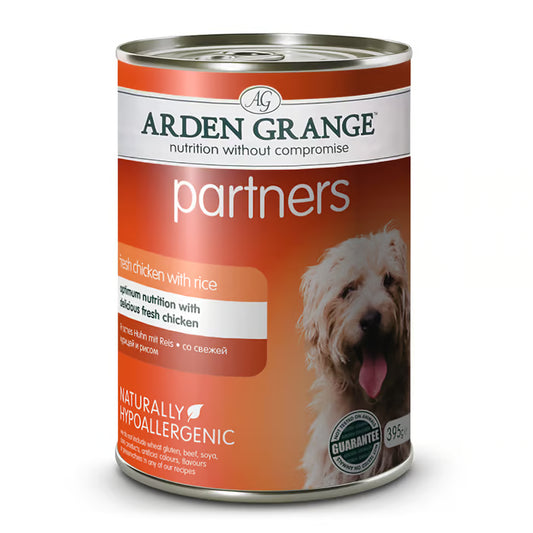 Arden Grange Partners Adult With fresh chicken & rice 24 x 395g