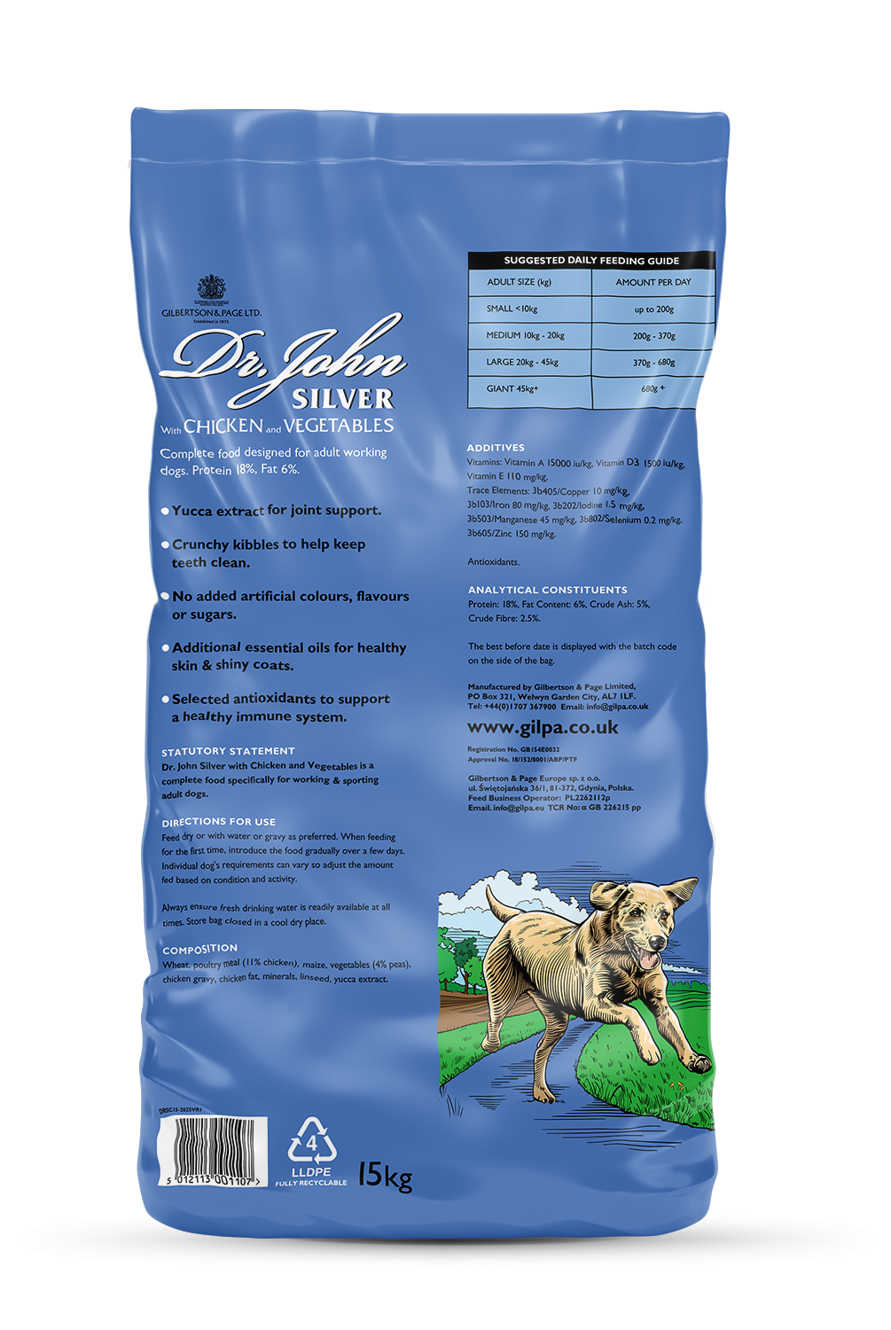 Dr John Silver Chicken with Vegetables 15kg