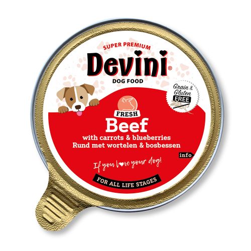 Devini Beef for Dogs 12 x 85g