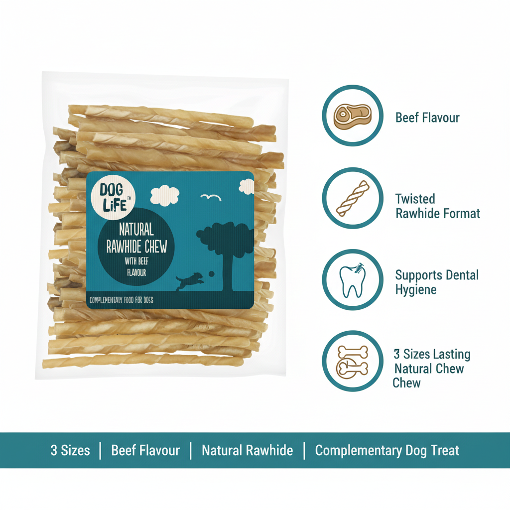 Dog Life Round Hide Twists Infographic