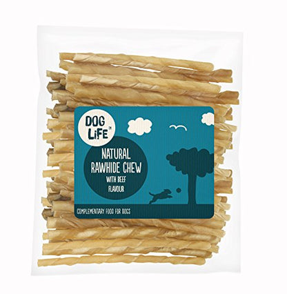 Dog Life Round Hide Twists Dog Chew