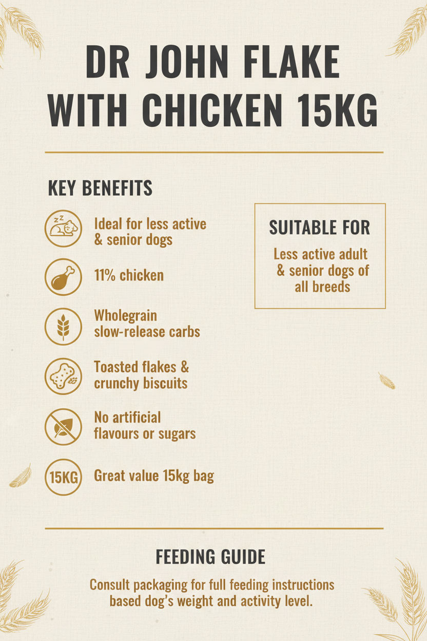 Dr John Flake with Chicken 15kg Infographic