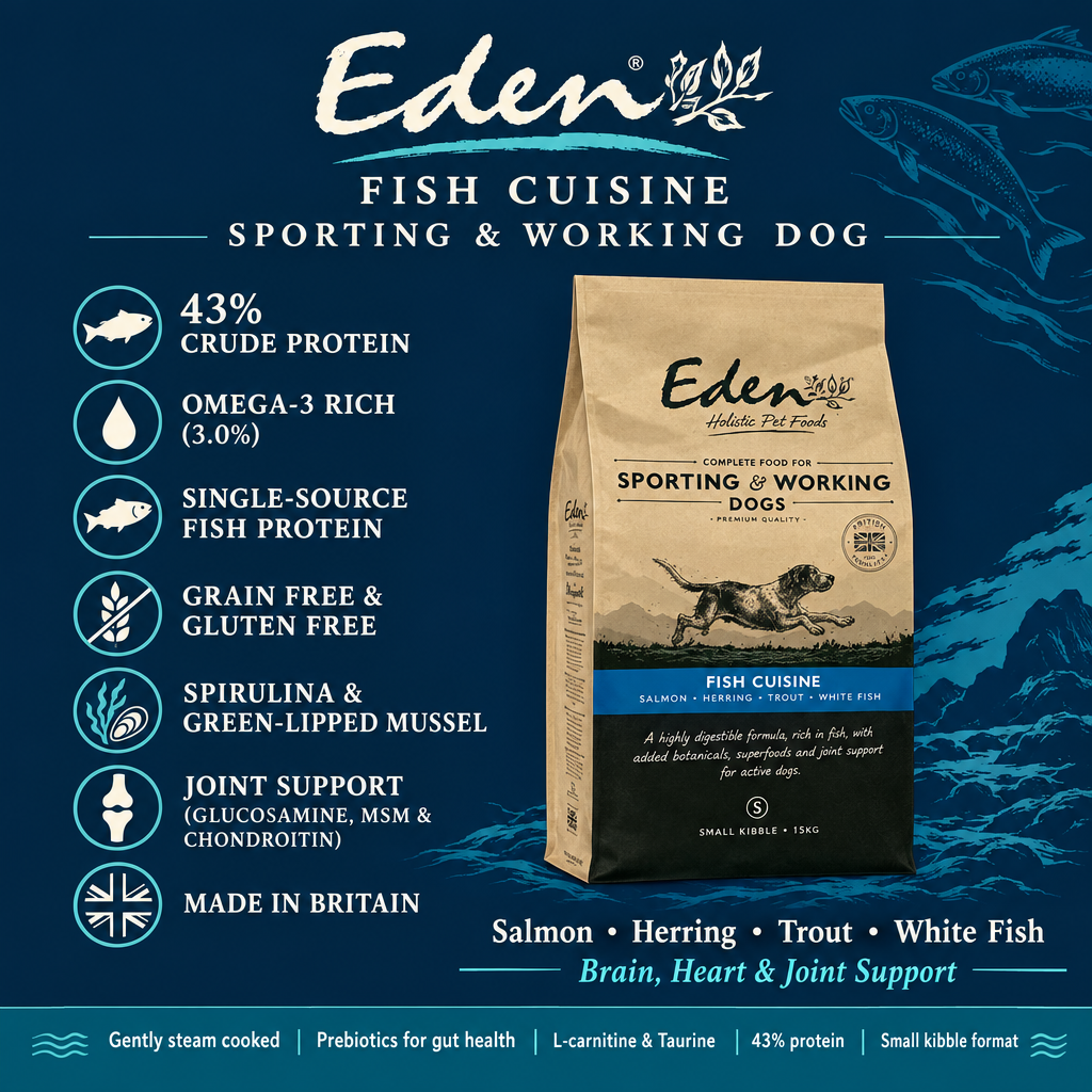 Eden Fish Cuisine Small Kibble Infographic