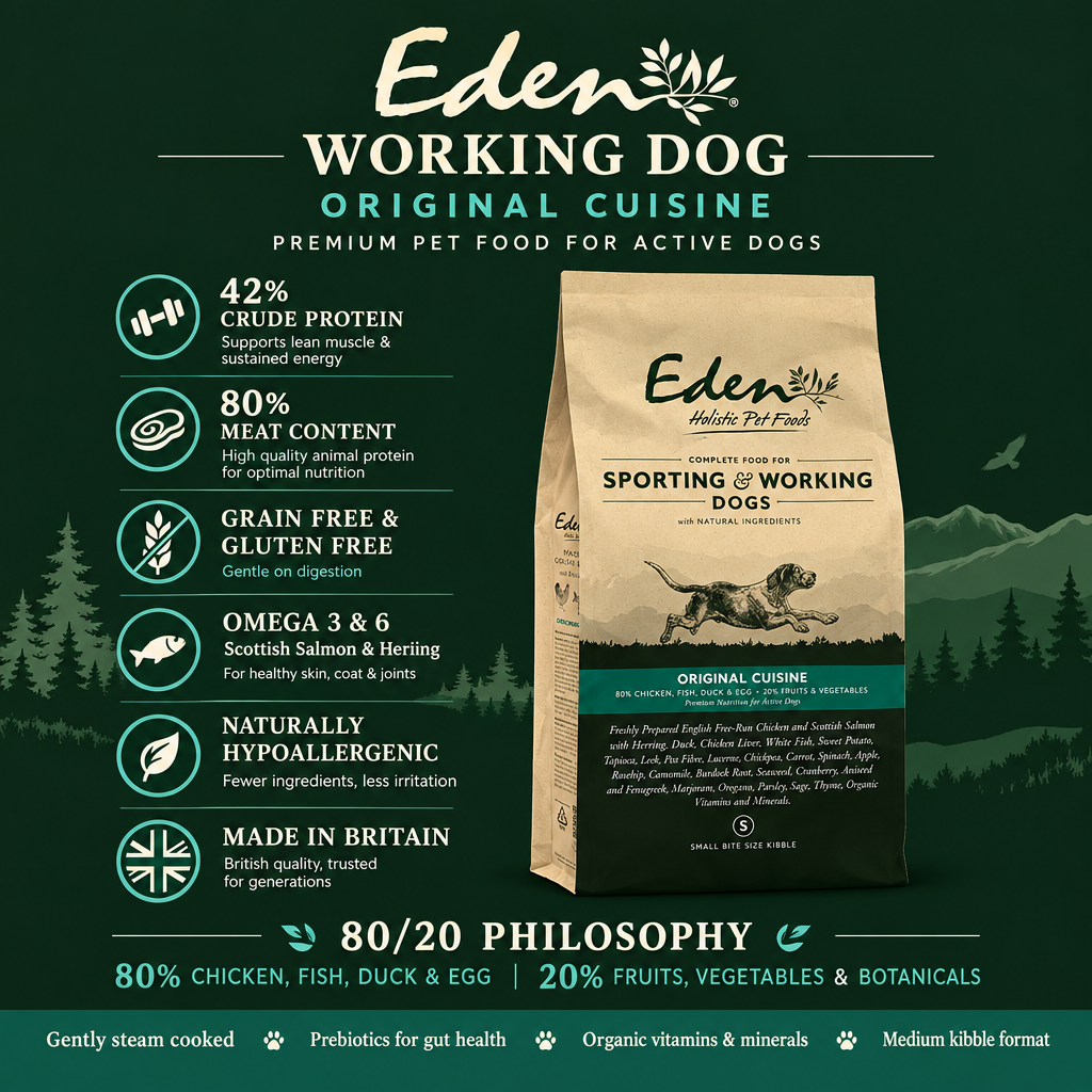 Eden Working Dog Original Cuisine Infographic