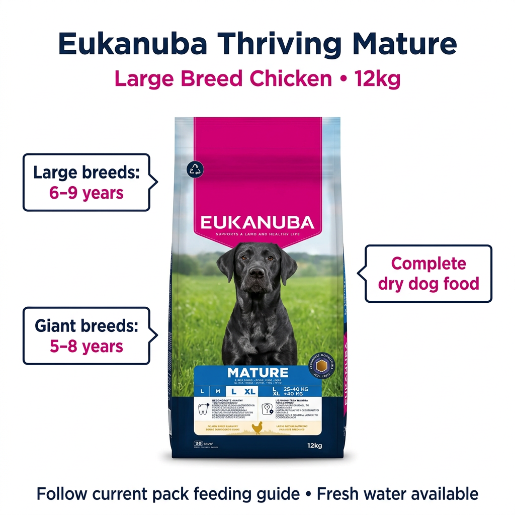 Eukanuba Mature infographic using 0006503_360