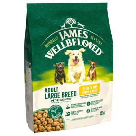 James Wellbeloved Adult Large Breed Lamb & Rice 15kg - Free P&P