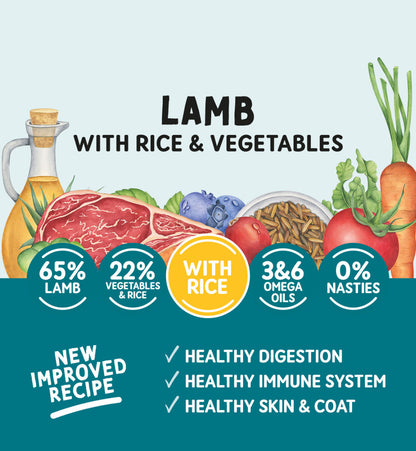 Naturo Adult Dog Tray Lamb Rice & Veg 7 x 400g