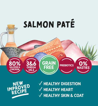 Naturo Adult Cat Pouch Salmon Pate 85g - Case of 12