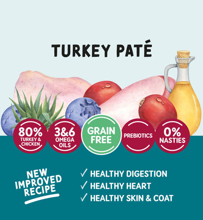 Naturo Adult Cat Pouch Turkey Pate 85g - Case of 12