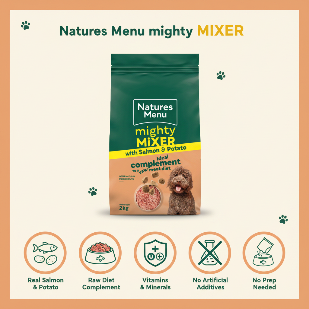 Natures Menu Mighty Mixer Biscuit Salmon & Potato 2kg