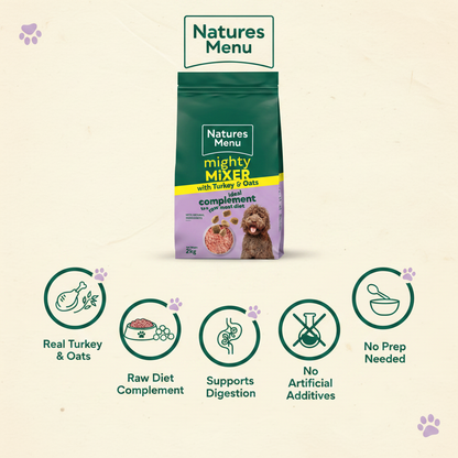 Natures Menu Mighty Mixer With Turkey and Oats 2kg
