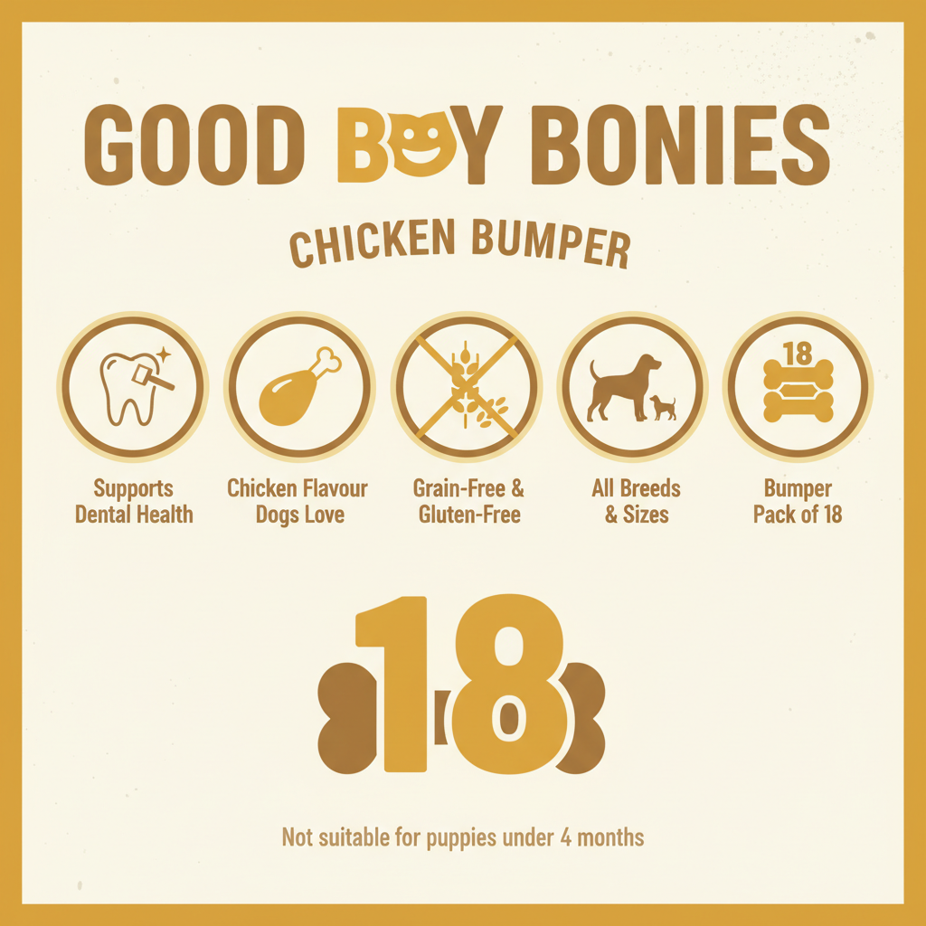 Good Boy Bonies Chicken Bumper Infographic