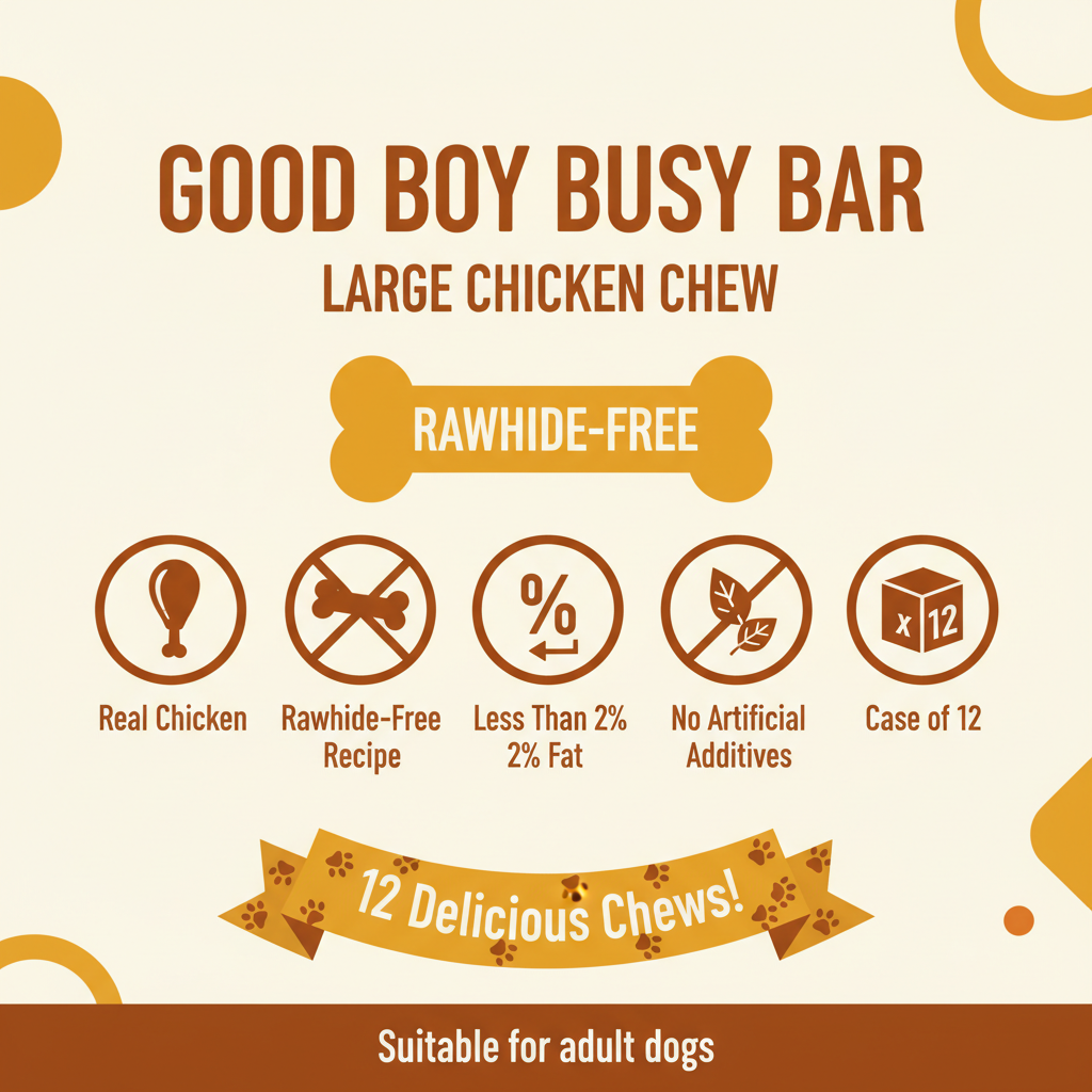 Good Boy Busy Bar Large Infographic