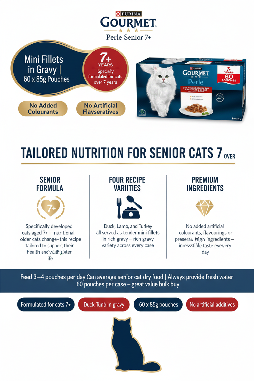 Gourmet Perle Senior 7+ Infographic
