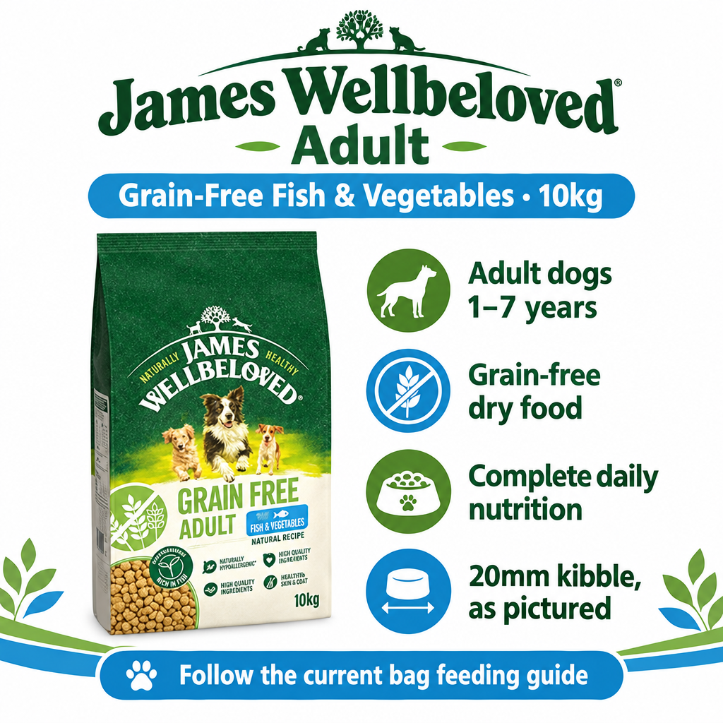 James Wellbeloved Adult Grain-Free Fish infographic