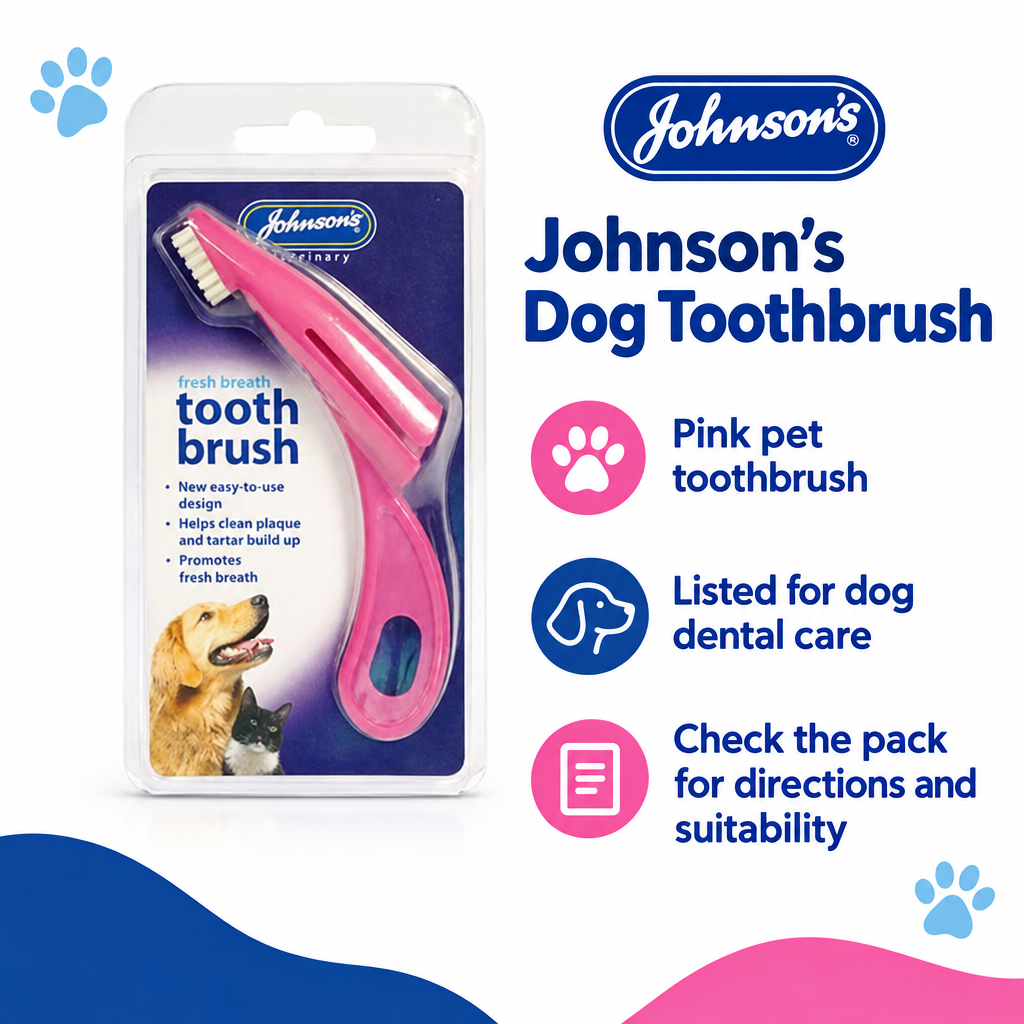 Johnson's Dog Toothbrush infographic draft