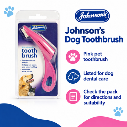 Johnson's Dog Toothbrush infographic draft