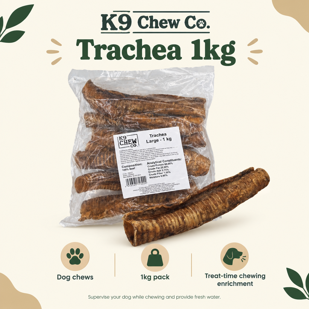 K9 Chew Co. Trachea 1kg infographic