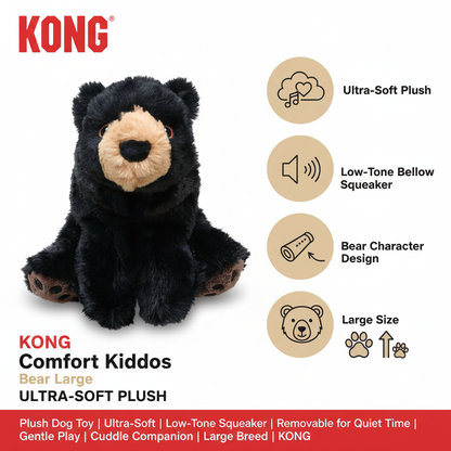 KONG Comfort Kiddos Bear Large Infographic