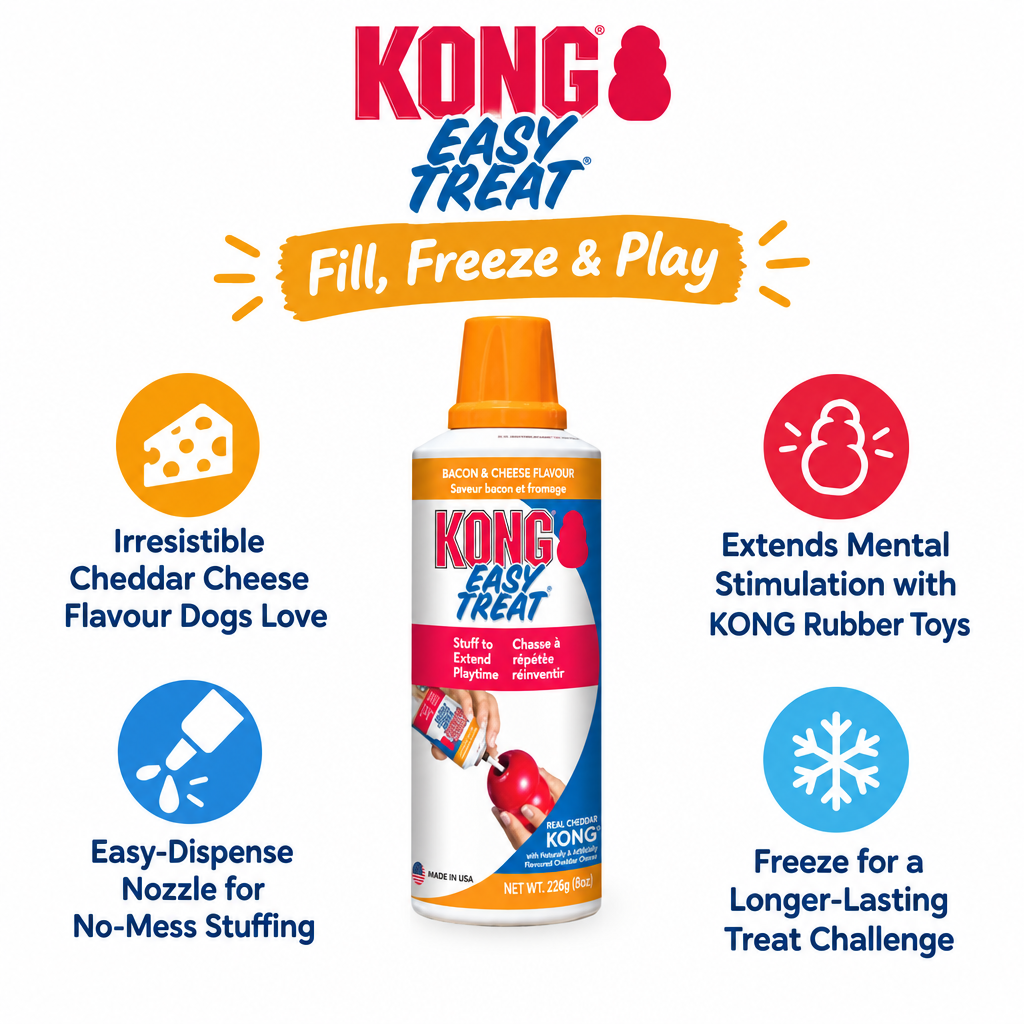 KONG Easy Treat Cheddar Cheese infographic