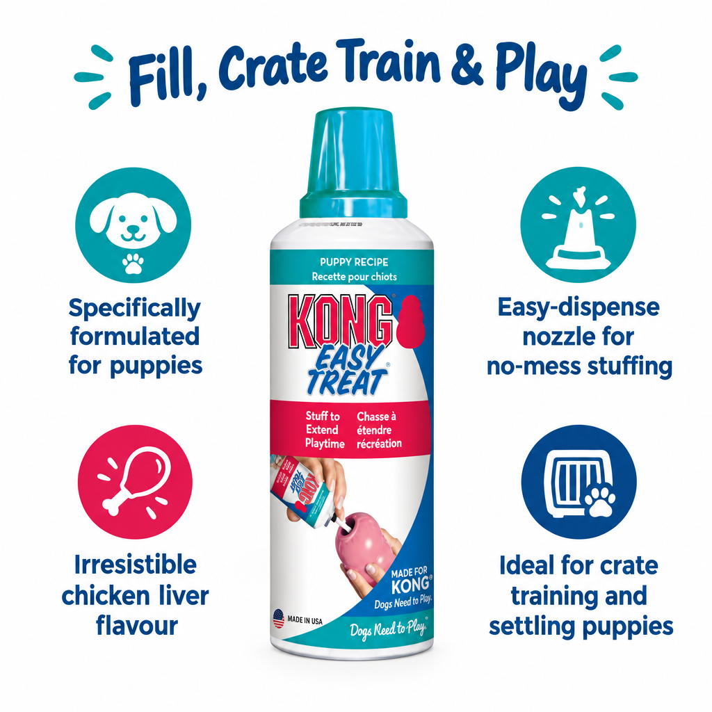 KONG Easy Treat Puppy Chicken infographic